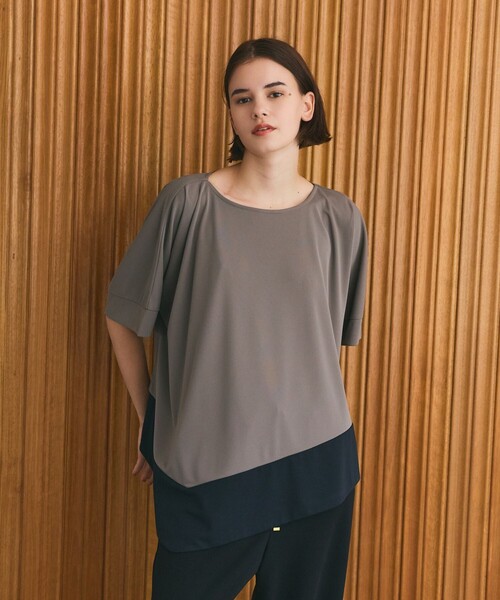 GRACE CLASS tシャツ バイカラーアシメトップ レディース : ZOZOTOWN