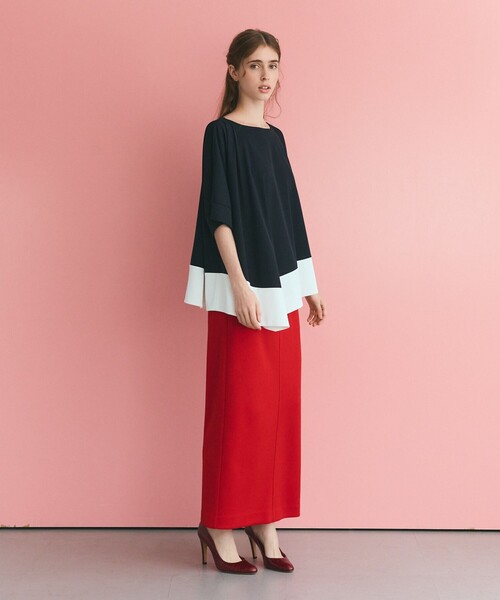 GRACE CLASS tシャツ バイカラーアシメトップ レディース : ZOZOTOWN