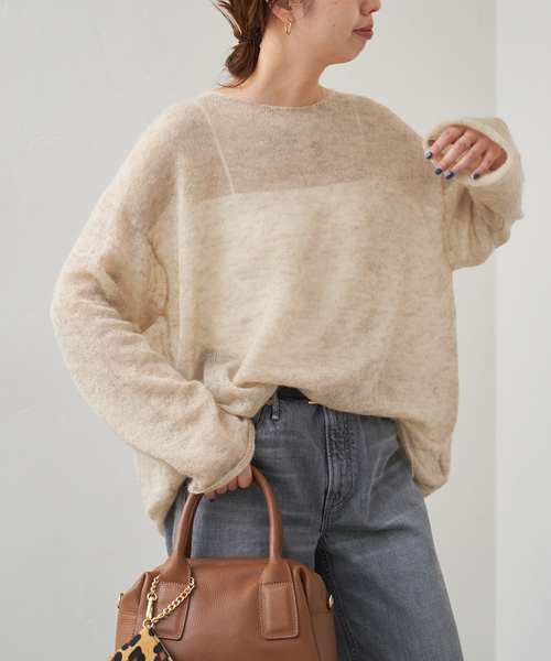 Spick＆Span ニット セーター 「追加」ルーズモヘヤミックス