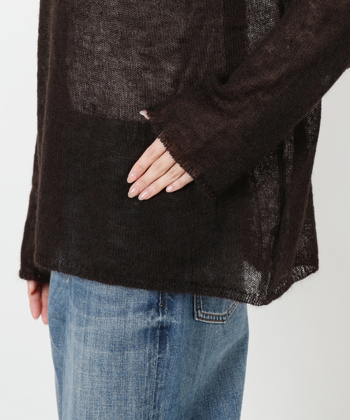 【完売品】SS24Spick &spanCHESSルーズボートネックニット 完売品】SS24Spick &spanCHESSルーズボートネックニット