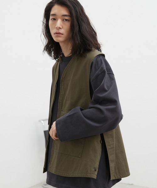 「WYM LIDNM」 ベスト M ベージュ メンズ_画像2