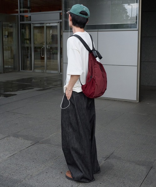 Perushu ワイドパンツ ジーンズ ハトメループリジットワイドタックデニム メンズ レディース : ZOZOTOWN Yahoo!店 ...