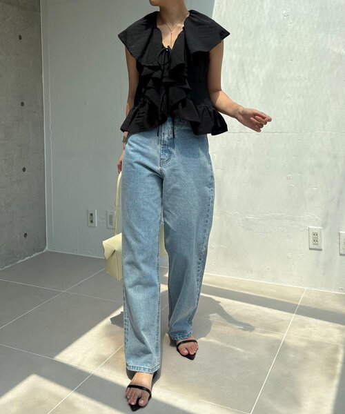 CAPRICIEUX LE'MAGE ブラウス シャツ フリルカラーブラウス