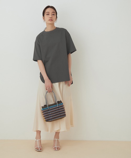 「ADAM ET ROPE'」 半袖Tシャツ 38 クリーム レディース
