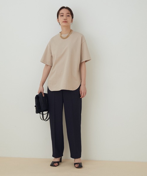 「ADAM ET ROPE'」 半袖Tシャツ 38 クリーム レディース