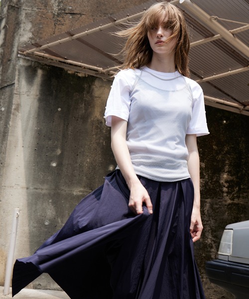 LE CIEL BLEU tシャツ レイヤードキャミトップ / Layered Cami