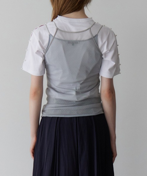 【新品】LE CIEL BLEU Lace Up Back Cami TOP LE CIEL BLEU（ルシェルブルー）の「レースアップバックキャミ