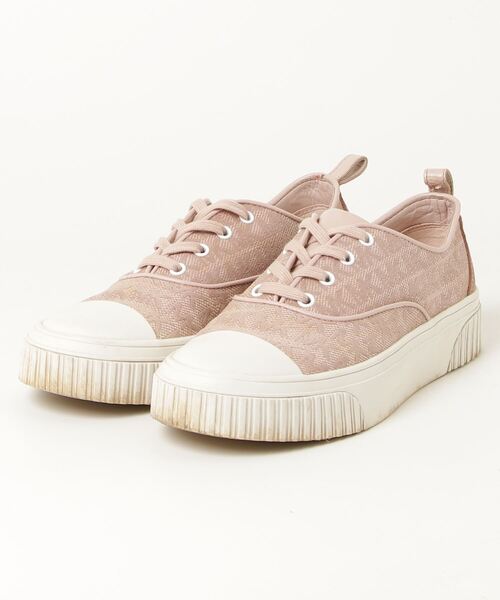 MICHAEL KORS 「MICHAEL KORS」 刺繍ローカットスニーカー 7M ピンク