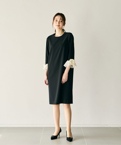 Audie a Muses（オーディア ミューズ） ワンピース フラワーモチーフ付