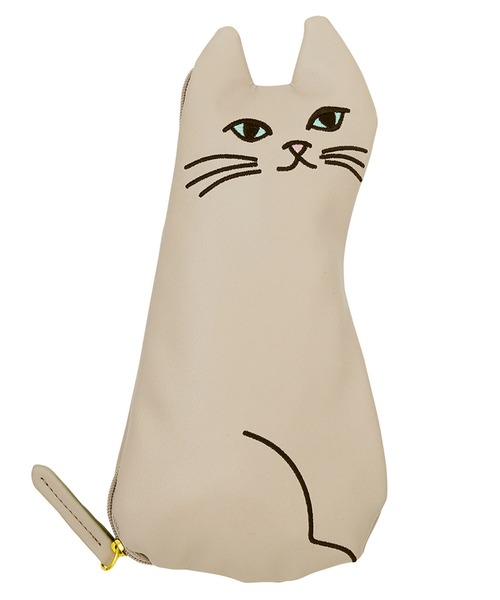 日傘　ハンドメイド　猫　ネコ 日傘 折りたたみ傘 「because」ポーチ付き！ODEKAKE cat Mini ネコ 猫