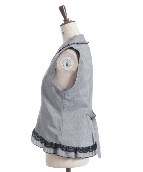 axes femme（アクシーズ ファム） ベスト ジレ レースフリルミディ