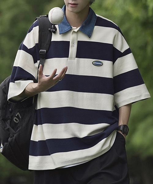 「WESTBOY」 半袖ポロシャツ X-LARGE グリーン メンズ_画像4