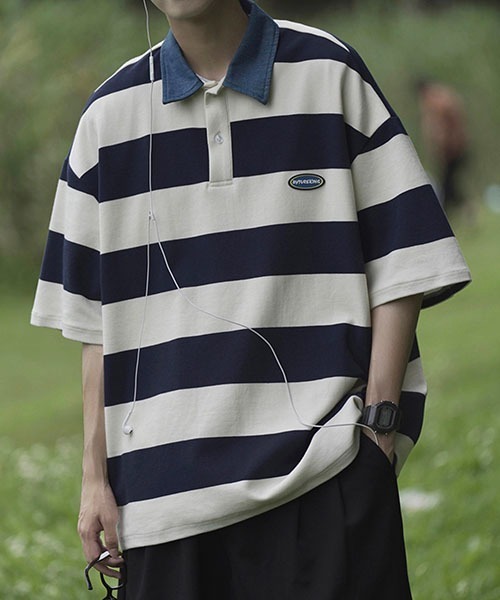 「WESTBOY」 半袖ポロシャツ X-LARGE グリーン メンズ_画像5