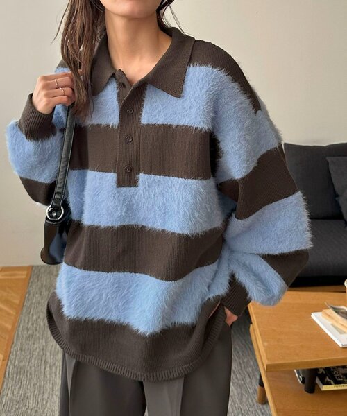 Discoat（ディスコート） ニット セーター 「ユニセックス」シャギー