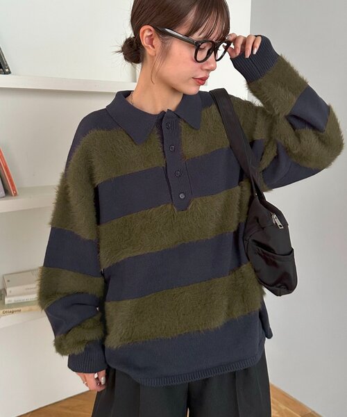 Discoat（ディスコート） ニット セーター 「ユニセックス」シャギー