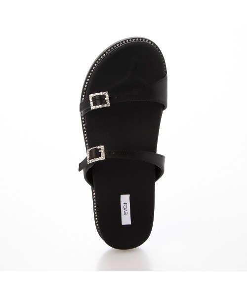 「EVOL」 フラットサンダル LL ブラック レディース_画像5