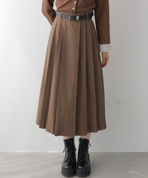 スカート タックプリーツ ロングスカート : ZOZOTOWN Yahoo!店 - 通販