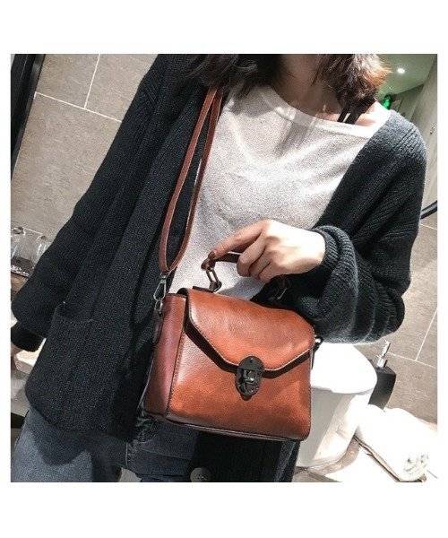 Sakka ショルダーバッグ バッグ ミニサッチェル PUレザーショルダー