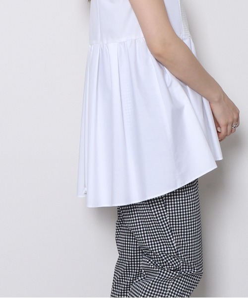 「Re.Verofonna」 ノースリーブチュニック MEDIUM ネイビー レディース_画像3