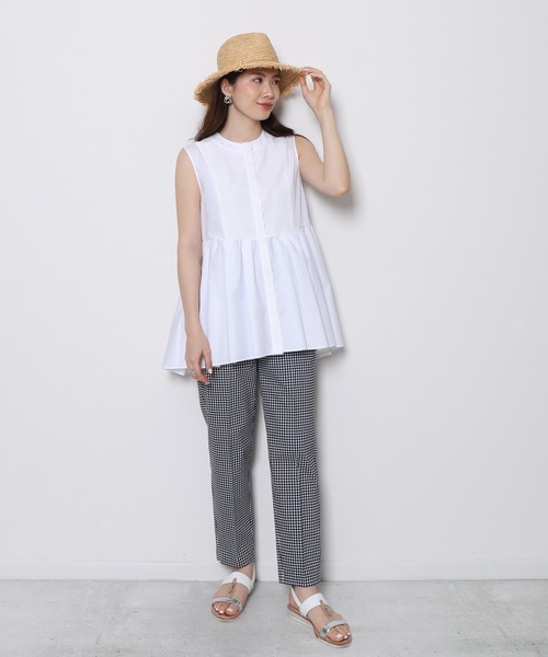 「Re.Verofonna」 ノースリーブチュニック MEDIUM ネイビー レディース_画像4
