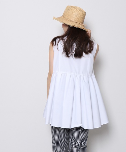 「Re.Verofonna」 ノースリーブチュニック MEDIUM ネイビー レディース_画像5