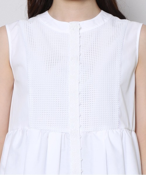 「Re.Verofonna」 ノースリーブチュニック MEDIUM ネイビー レディース_画像7