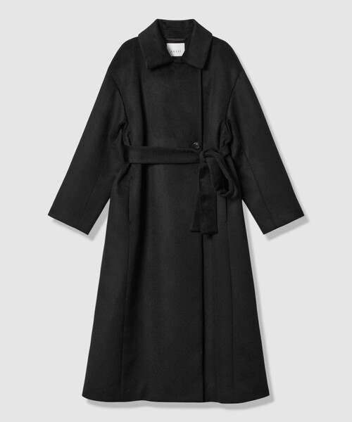 冬準備theory セオリー スタンドカラー カシミヤステンカラーコートXS