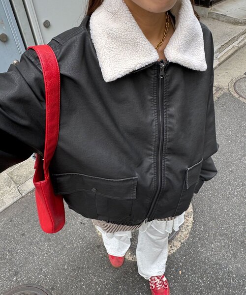 CIAOPANIC（チャオパニック） ブルゾン アウター 襟切替2WAY