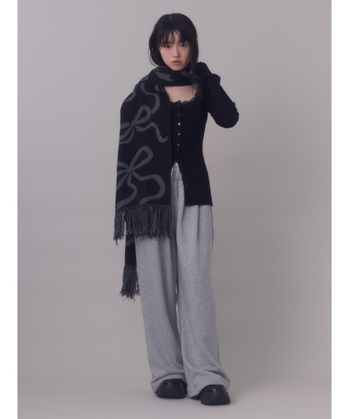 SLY（スライ） ニット セーター 「再入荷」LACE DOCKING FRONT BUTTON