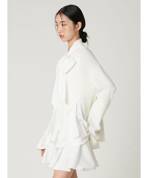 FRAY I.D（フレイ・アイディー） ワンピース リボンタイコンビニット