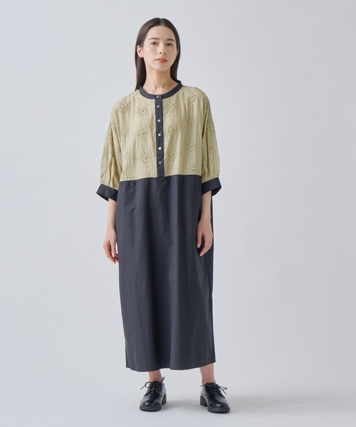 「Kelen」 半袖ワンピース M ネイビー レディース_画像8