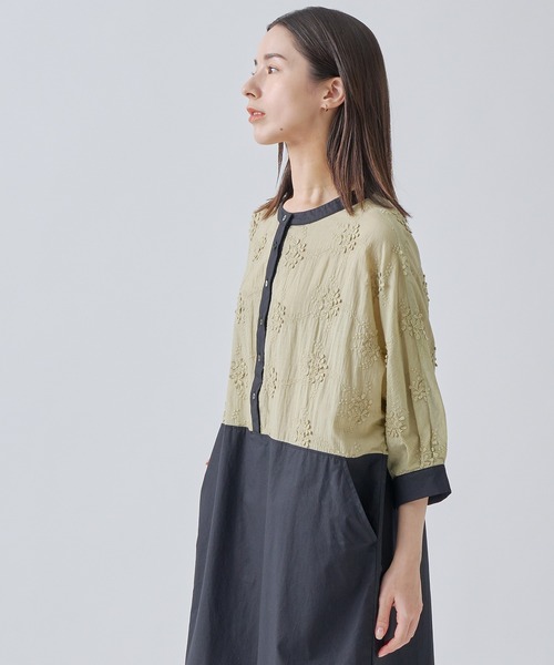 「Kelen」 半袖ワンピース M ネイビー レディース_画像9