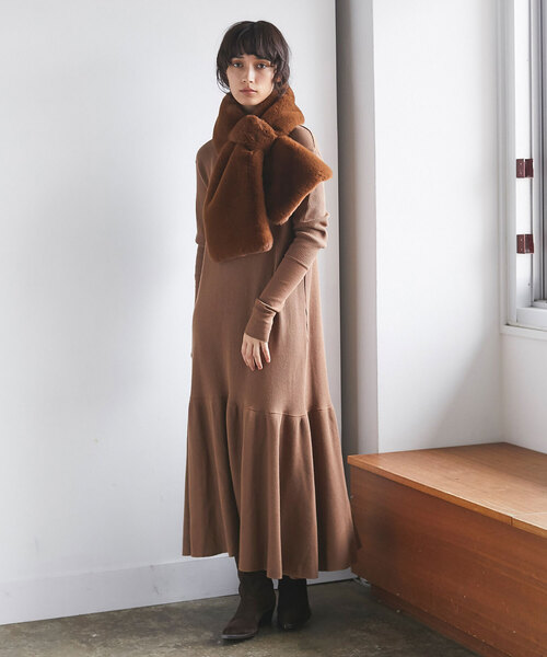 GALLARDAGALANTE（ガリャルダガランテ） 長袖ワンピース FREE グレー