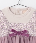 ベビー服 ロンパース お花チュールドッキングO...の詳細画像2