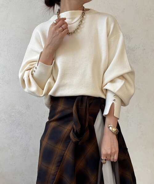 ☆DouDou☆美品　ニットセーター 　フリーサイズ DouDou（ドゥドゥ） ニット セーター 「WEB限定」スウエットライク