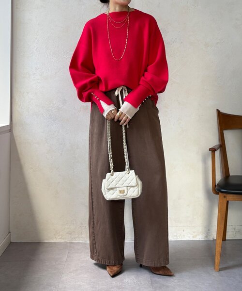 DouDou（ドゥドゥ） ニット セーター 「WEB限定」ミラノリブトップス