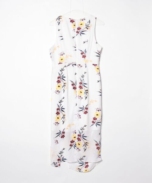 「TO KI TO」 花柄ノースリーブワンピース 10 ホワイト レディース_画像2