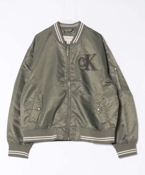STYLISE ma1 ma-1 「Calvin Klein」フロントロゴボンバージャケット LS 
