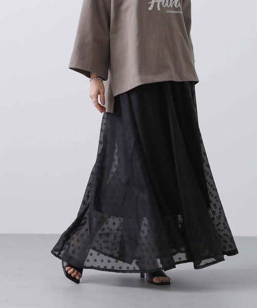 TORRAZZO DONNA(トラッゾドンナ) コットン ストレッチジャガード切り替えフレアスカート・68-6709・1221501    レディース 女性 誕生日プレゼント ギフト 正規品 新品 Torrazzo Donna（トラッゾドンナ） フレアスカート FREE ブラック