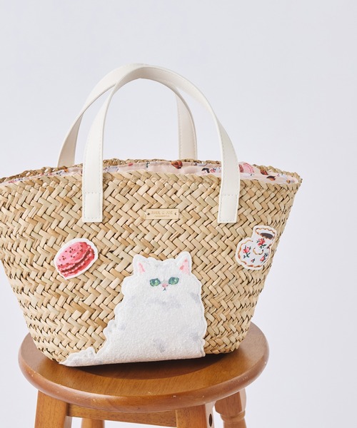 「PAUL & JOE ACCESSOIRES」 かごバッグ FREE ホワイト レディース