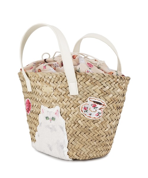 「PAUL & JOE ACCESSOIRES」 かごバッグ FREE ホワイト レディース_5