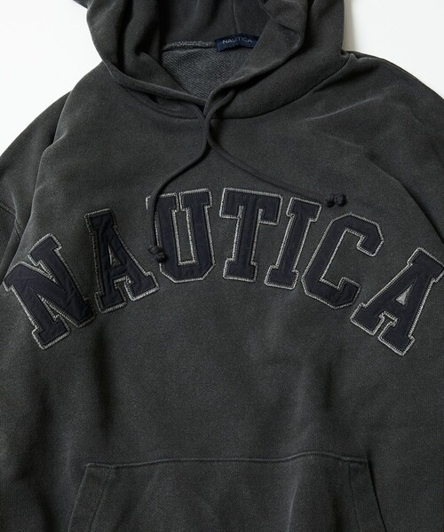 「NAUTICA」 プルオーバーパーカー LARGE ブラウン メンズ_画像5