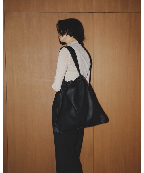 TODAYFUL ブラックレザーハンドバッグ TODAYFUL 「TODAYFUL」 トートバッグ FREE ブラック レディース