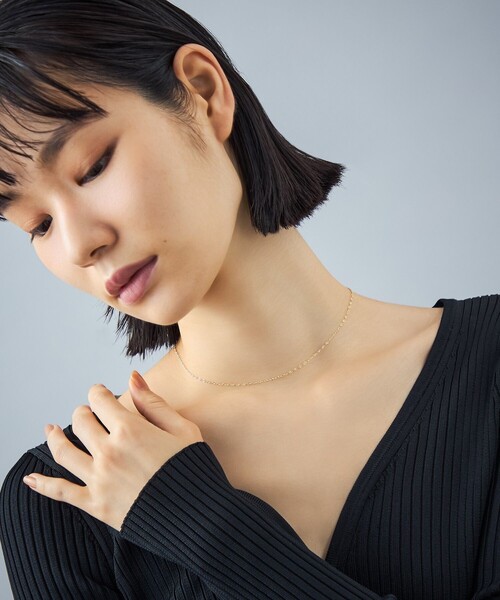 ネックレス K18YG ネックレス モーグルチェーン レディースの画像
