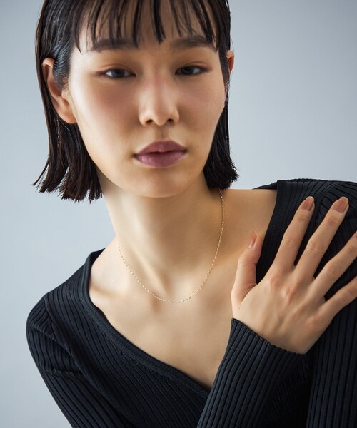 ネックレス K18YG ネックレス モーグルチェーン レディースの画像