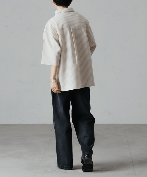 「epnok」 半袖シャツ LARGE グレー メンズ_画像5