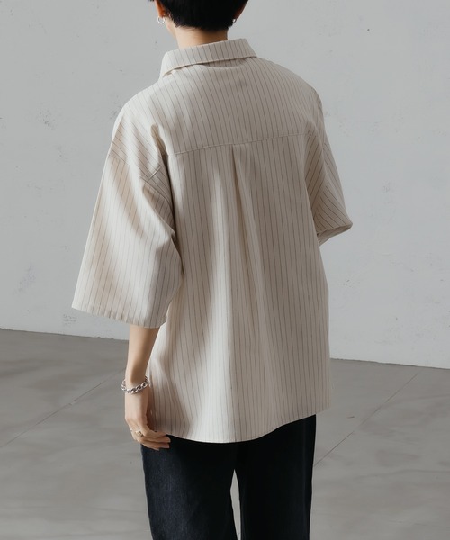「epnok」 半袖シャツ LARGE グレー メンズ_画像9