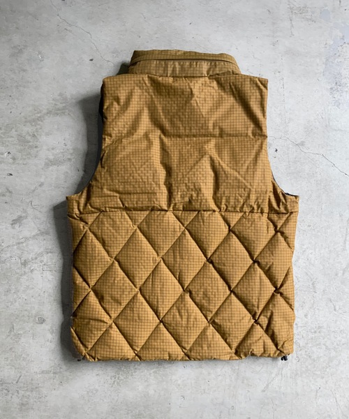 「MOUNTAIN SMITH」 ナイロンベスト S ベージュ メンズ_画像6