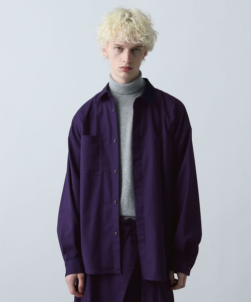 HARE（ハレ） シャツ 「SET UP対応」YOSEレザーベルトシャツ(HARE
