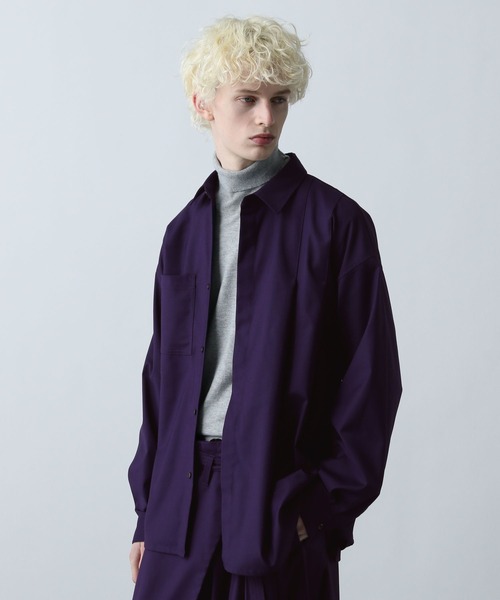 HARE（ハレ） シャツ 「SET UP対応」YOSEレザーベルトシャツ(HARE